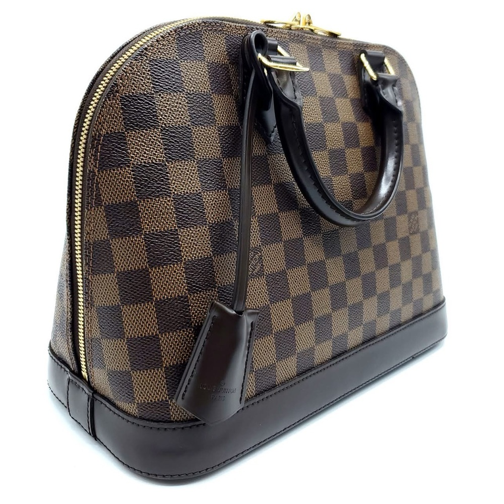 LOUIS VUITTON  | DE Luxury Alma Medium Top Handle Lock & Key Handbag AUTHENTIC